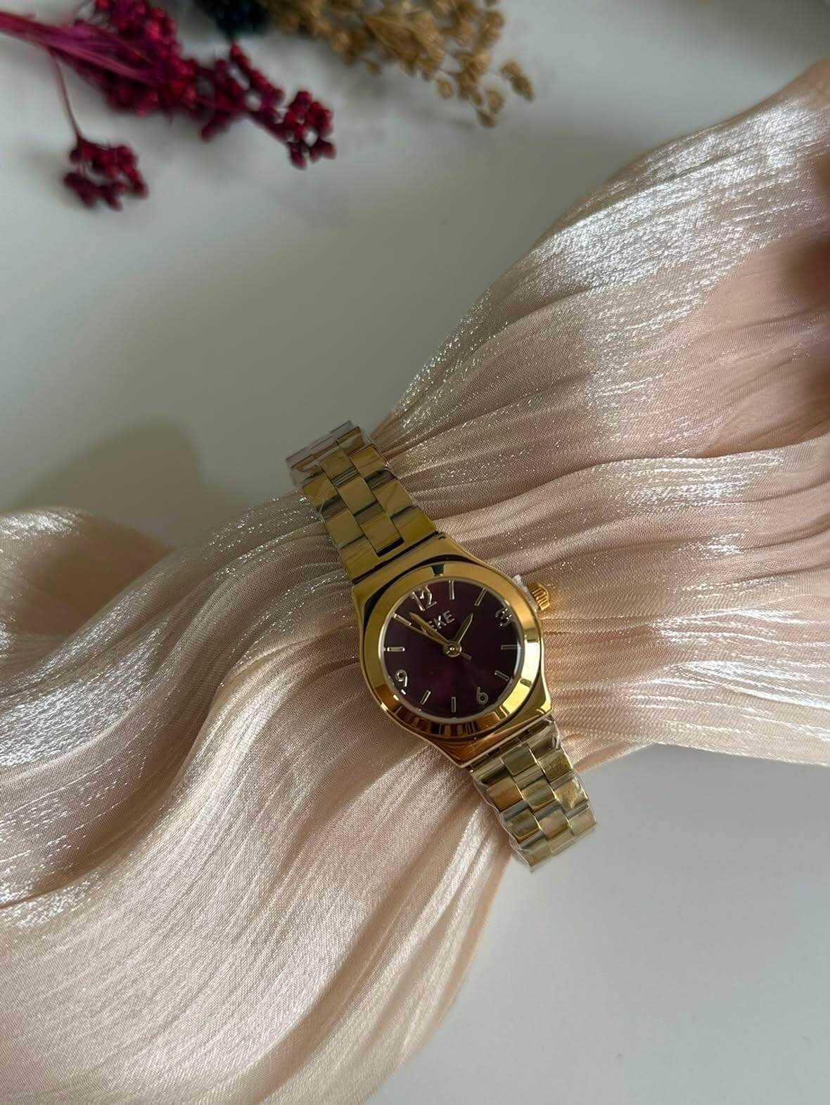Montre IEKE Femme en Acier Doré – Originale avec Emballage Complet