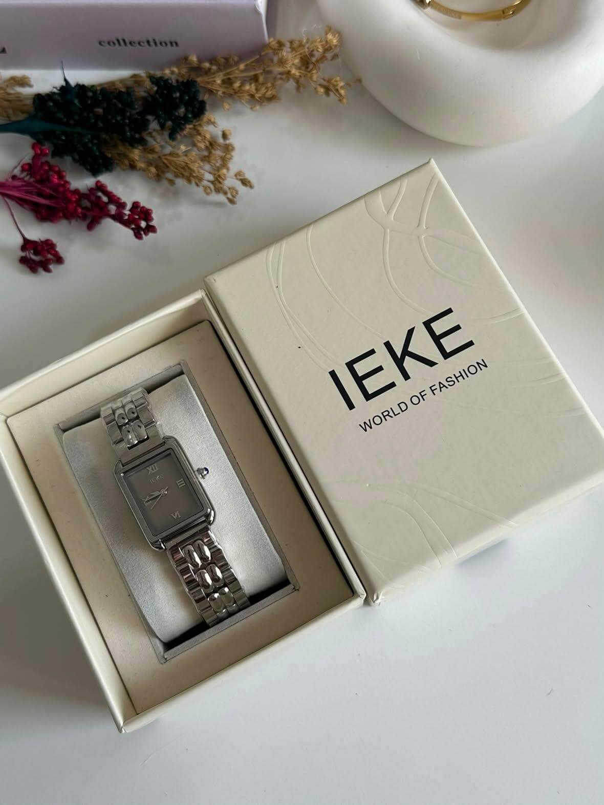 Montre IEKE Femme en Acier Argenté – Originale avec Emballage Complet – Image 2