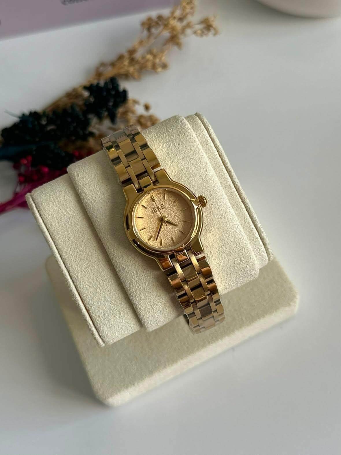 Montre IEKE Femme en Acier Doré – Originale avec Emballage Complet