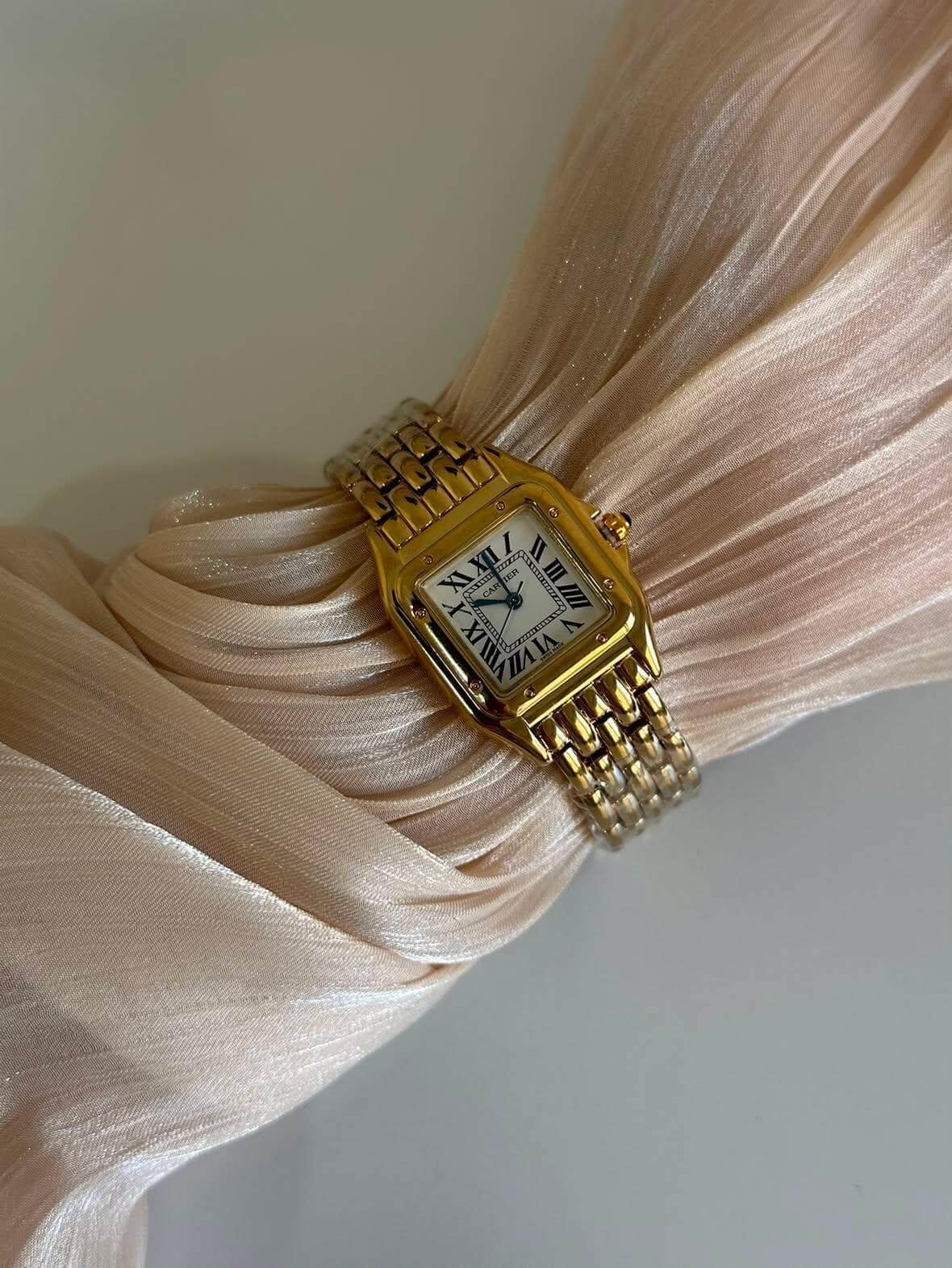 Montre Cartier Femme Dorée