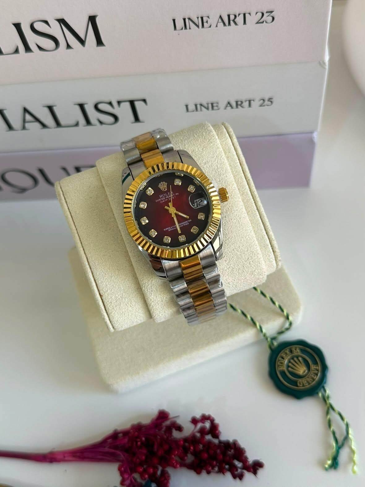 ROLEX – Montre Femme en Acier Doré