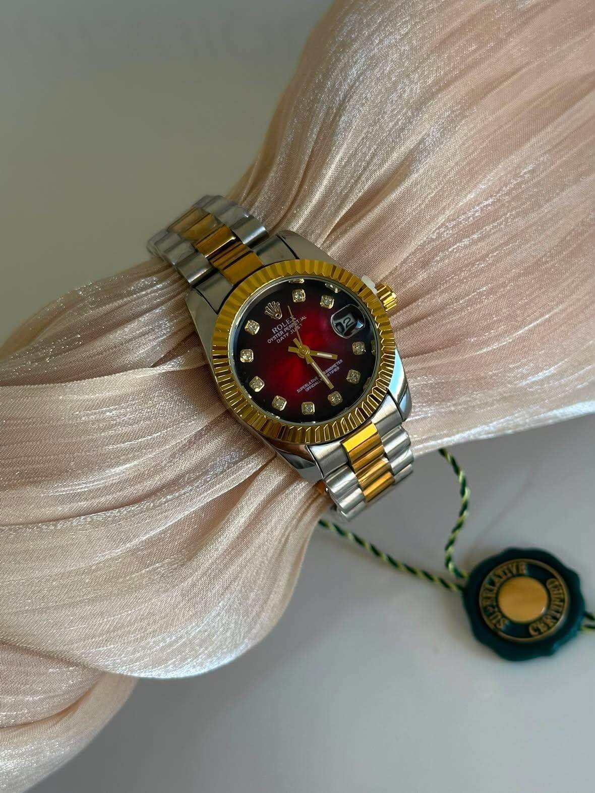 ROLEX – Montre Femme en Acier Doré