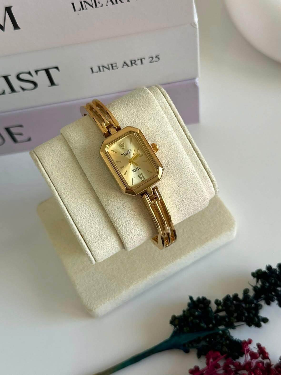ROLEX – Montre Femme en Acier Doré