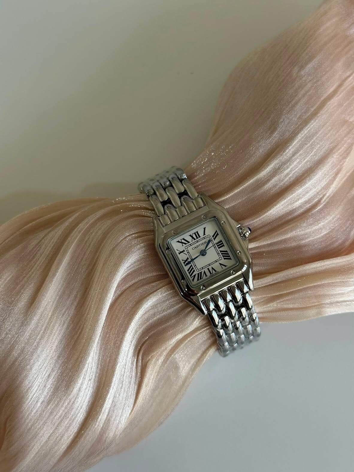 Montre Cartier Femme Argentée