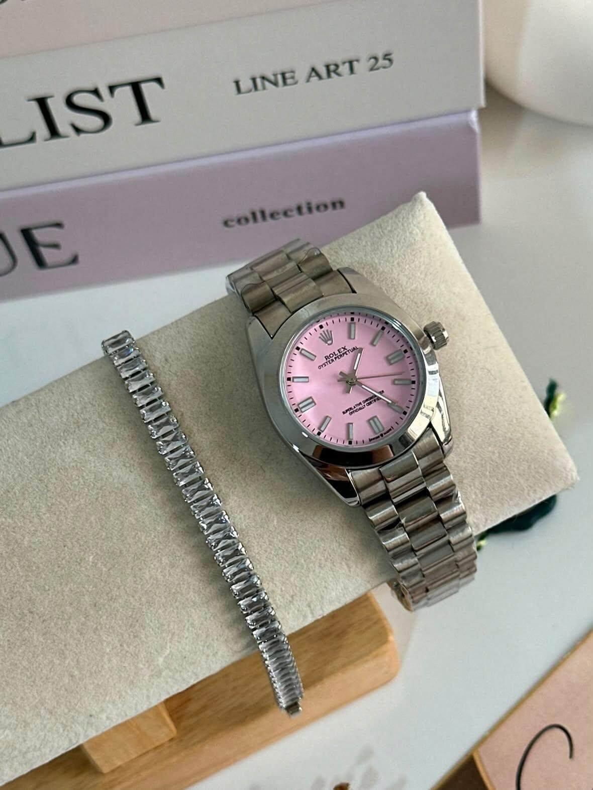Pack Montre Rolex & Rivière Argentée – Image 1