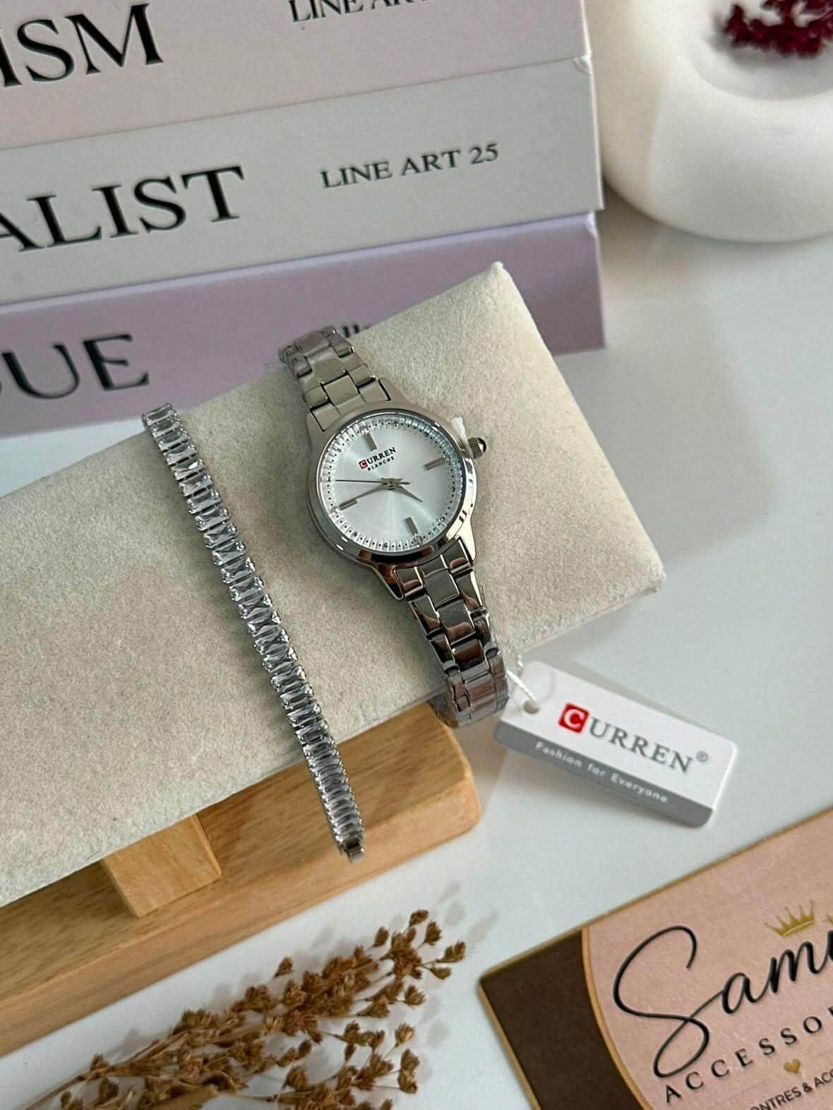 Pack Montre Curren Originale & Rivière Argentée