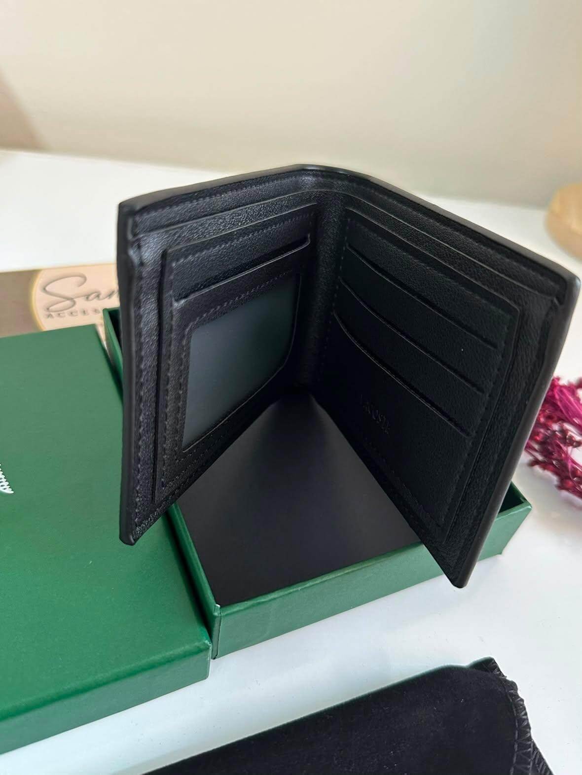 Portefeuille Lacoste pour Homme – Noir Élégant