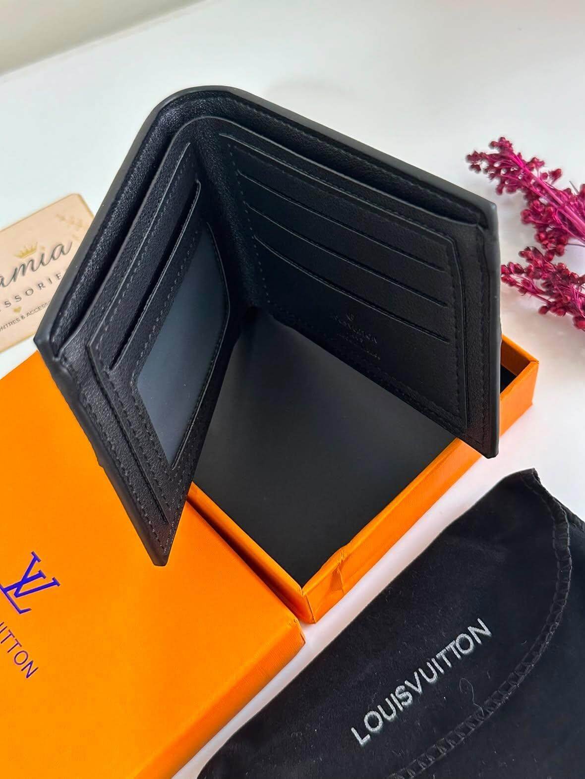 Portefeuille Louis Vuitton pour Homme – Noir Élégant