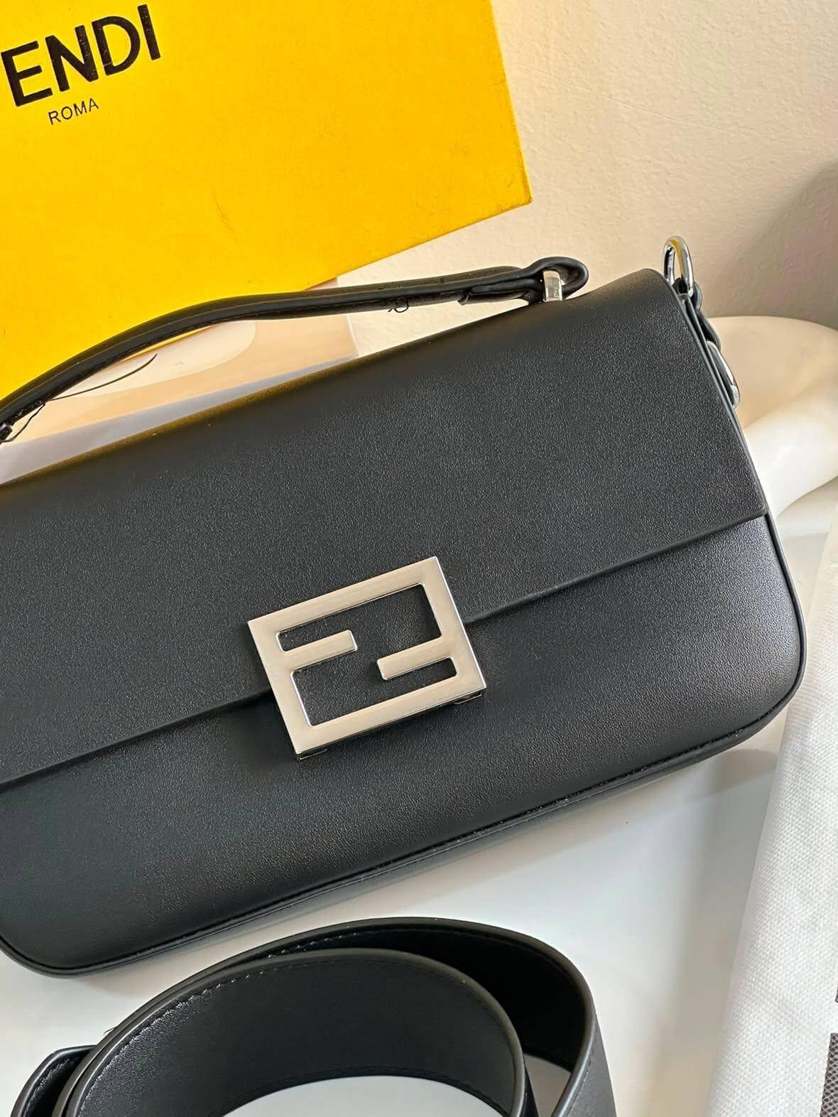 Sac à main Fendi – Modèle iconique noir élégant
